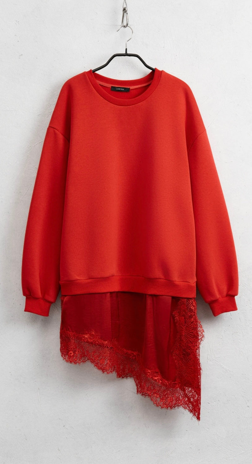 Džemperis su satino sijonu✨